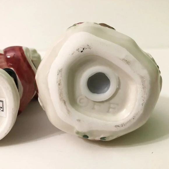 Vtg Fitz and Floyd Christmas Santa and Bag Salt Pepper Shakers Old World - Picture 8 of 16